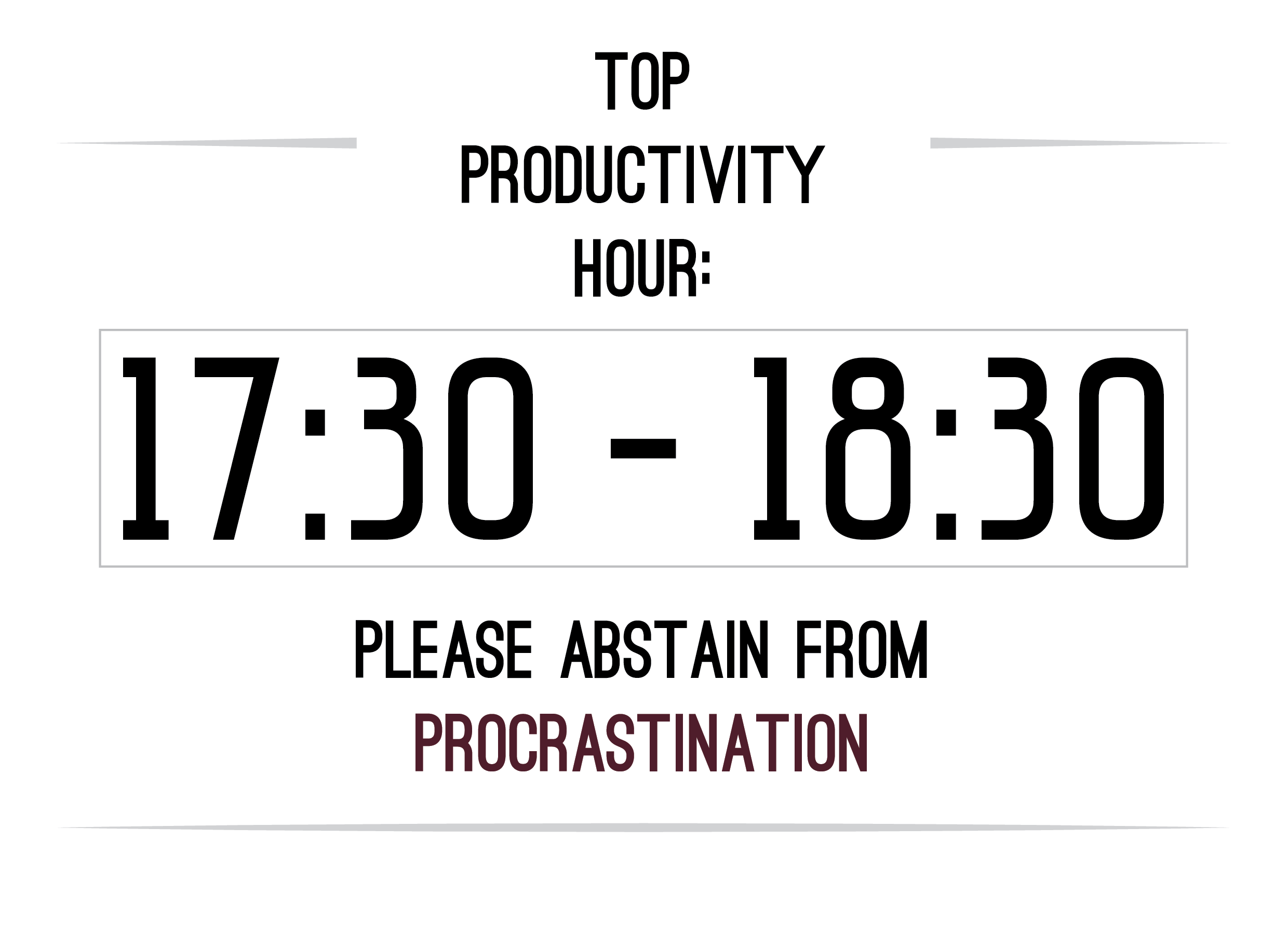 Productivity Hour